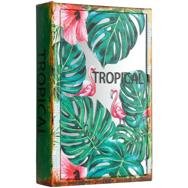 Шкатулка-книга Tropical Flamingos Mirror Book Box Мульти в Краснодаре | Loft Concept 