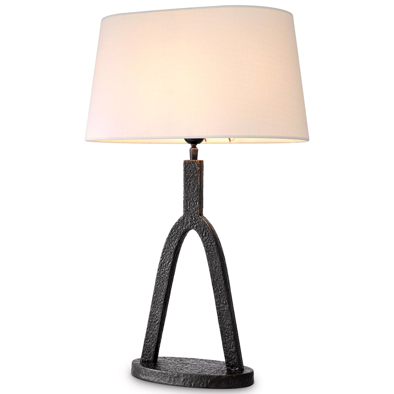 Настольная лампа Eichholtz Table lamp Coosa Темная бронза Белый в Краснодаре | Loft Concept 