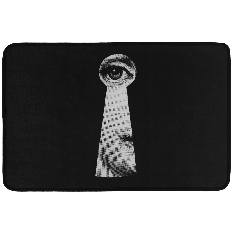 Ковер Keyhole Fornasetti Rug Черно-белый в Краснодаре | Loft Concept 