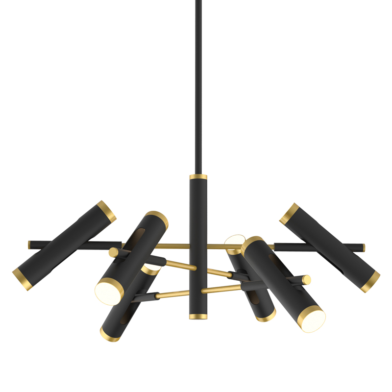 Люстра Rainer Chandelier black Черный Золотой в Краснодаре | Loft Concept 