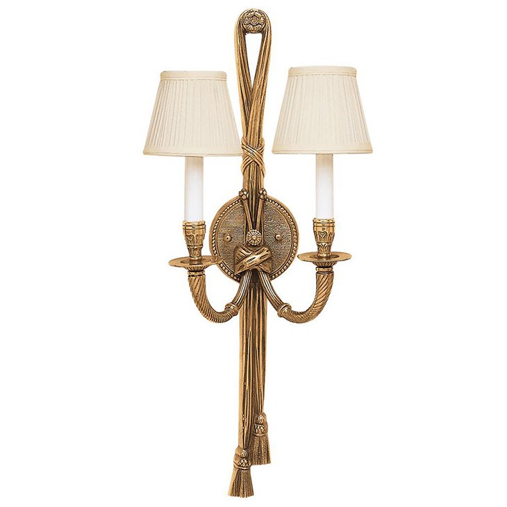 Бра 5538 PERTH SCONCE Antiqued solid brass Латунь Черный Белый в Краснодаре | Loft Concept 