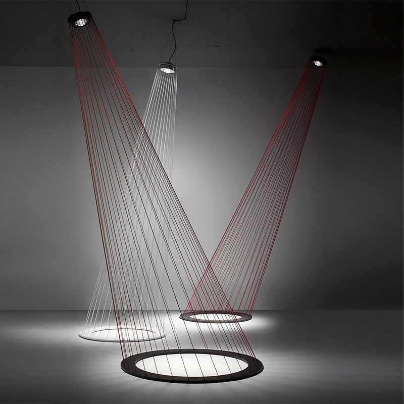 Люстра Ray Light Threads Object Lighting Красный Черный в Краснодаре | Loft Concept 