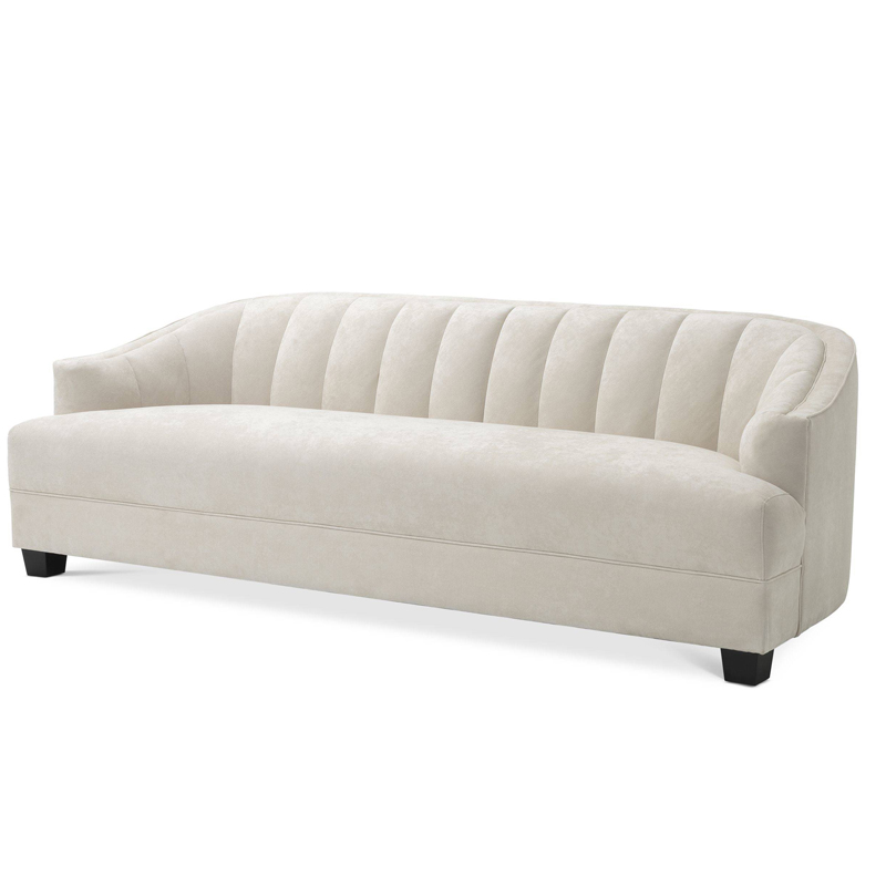 Диван Eichholtz Sofa Polaris ivory ( слоновая кость ) Черный в Краснодаре | Loft Concept 