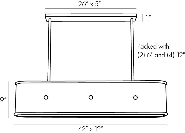 Люстра Arteriors GLENDALE LINEAR CHANDELIER в Краснодаре