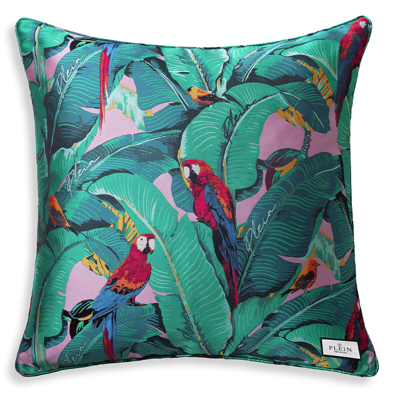 Подушка Philipp Plein Cushion Parrot 70 x 70 Мульти в Краснодаре | Loft Concept 