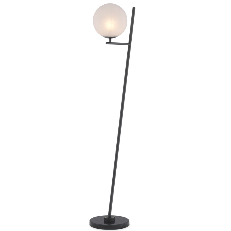 Торшер Eichholtz Floor Lamp Flynn Bronze Темная бронза Белый Черный Мрамор Nero в Краснодаре | Loft Concept 