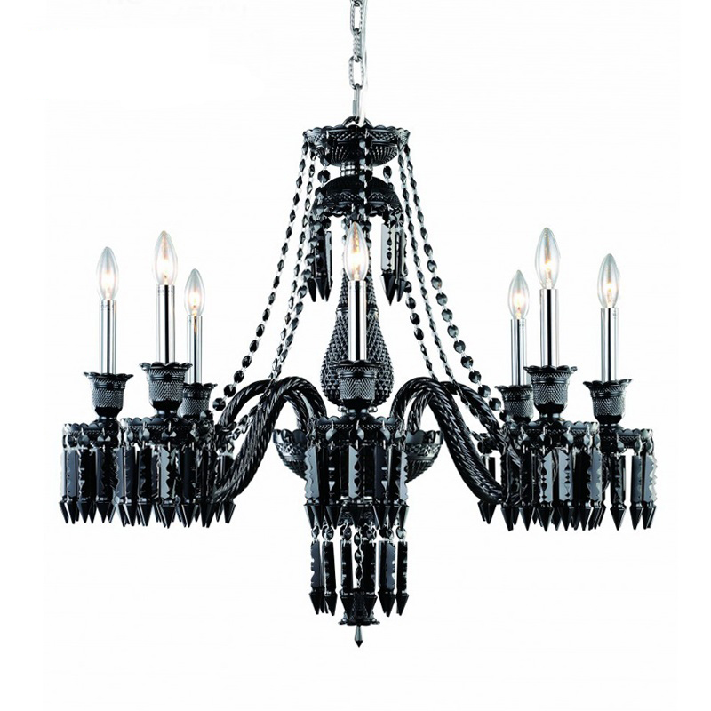 Люстра BACCARAT Zenith Midnight Chandelier 8 Черный в Краснодаре | Loft Concept 