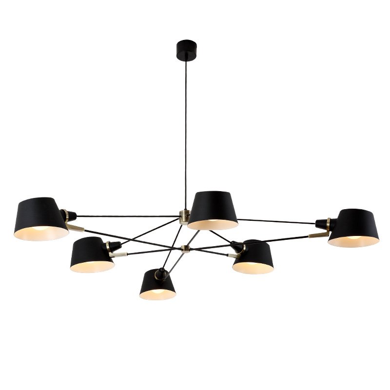 Люстра Brendan Ravenhill  Long Pivot Chandelier Черный в Краснодаре | Loft Concept 