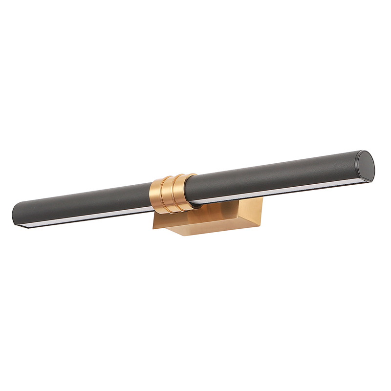 Бра с черным матовым корпусом и золотистым креплением Trumpet tube Латунь Белый Черный Бра с черным матовым корпусом и золотистым креплением Trumpet tube Латунь Белый Черный в Краснодаре | Loft Concept