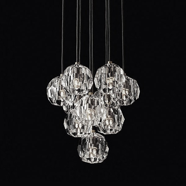 Люстра Boule De Cristal Round Cluster Chandelier 10 Chrome Хром в Краснодаре | Loft Concept 