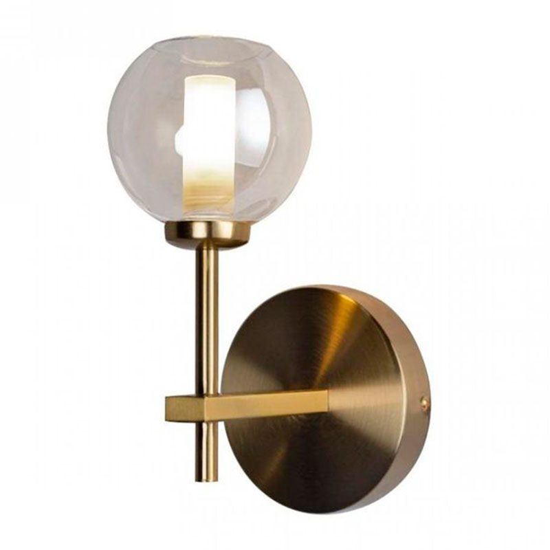 Бра RH Boule de Cristal Single Wall Lamp amber Gold Золотой Амбре янтарь в Краснодаре | Loft Concept 