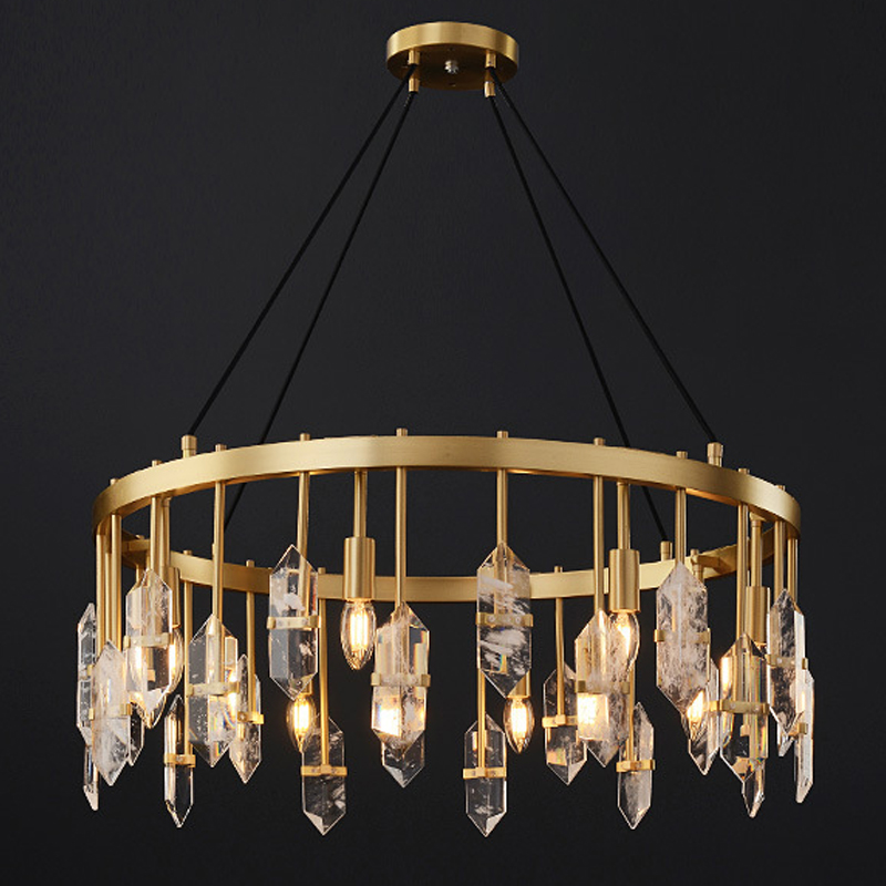 Люстра Dorotea Chandelier Латунь Прозрачный в Краснодаре | Loft Concept 