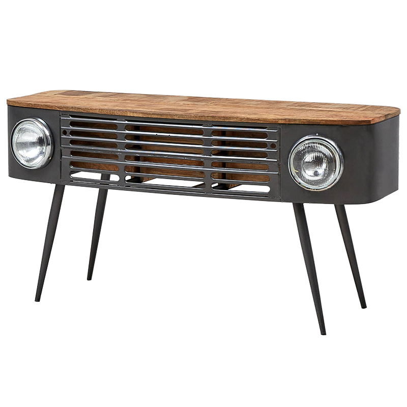 Консоль Loft Car Console Table Древесина Графит в Краснодаре | Loft Concept 