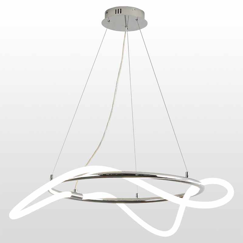 Люстра Luke Lampco Tracer Chandelier Chrome 60 Белый Хром в Краснодаре | Loft Concept 