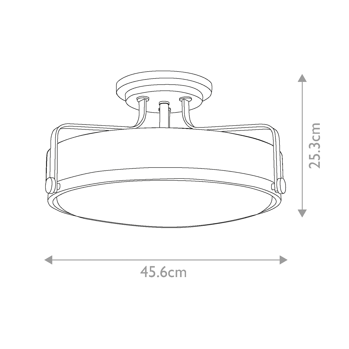Потолочный светильник с круглым матовым белым плафоном Hinkley в Краснодаре
