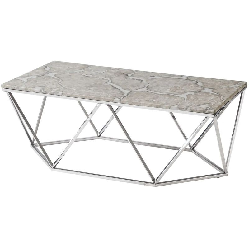 Кофейный столик Kovaldzhi Collection Frame Geometry Silver Бежево-серый Белый Мрамор Bianco Серебряный Кофейный столик Kovaldzhi Collection Frame Geometry Silver Бежево-серый Белый Мрамор Bianco Серебряный в Краснодаре | Loft Concept