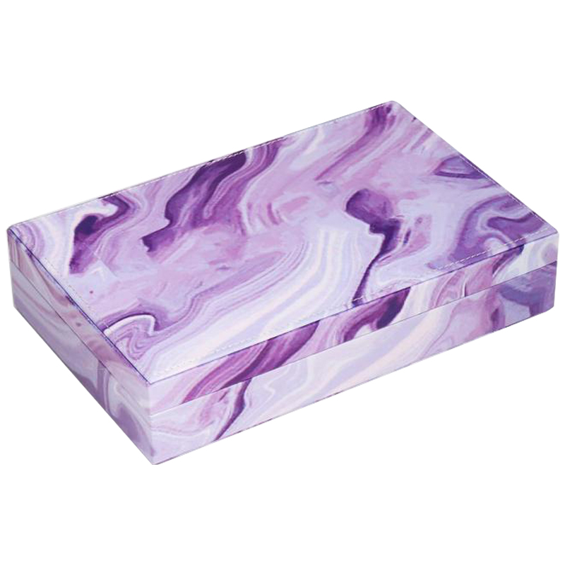 Шкатулка Marble Pattern Box violet Фиолетовый в Краснодаре | Loft Concept 