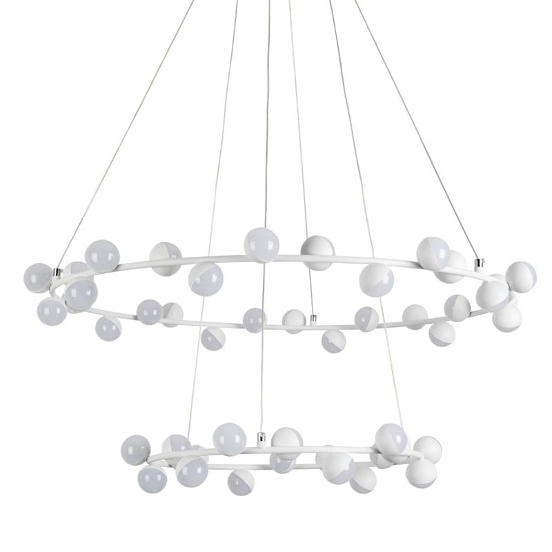 Люстра Vilelme Chandelier white double Белый в Краснодаре | Loft Concept 