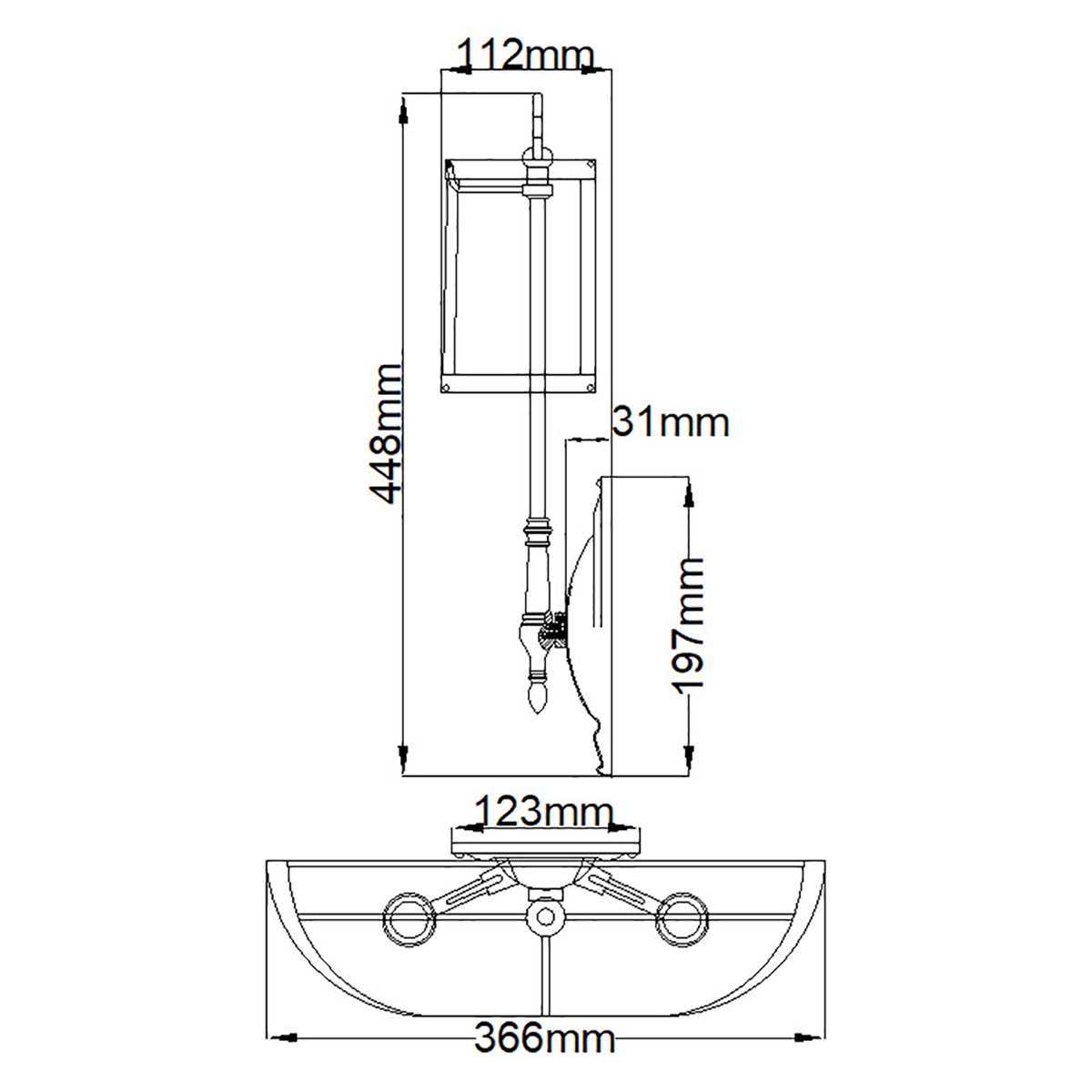 Бра с 2-мя бежевыми абажурами в классическом стиле Hinkley в Краснодаре