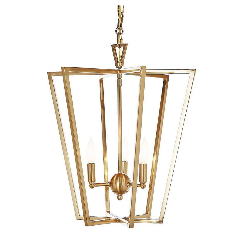 Люстра Fabiole Gold Cage Chandelier Золотой в Краснодаре | Loft Concept 