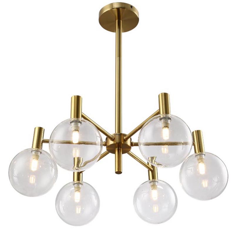 Люстра Holevier Chandelier 6 lamp Золотой в Краснодаре | Loft Concept 