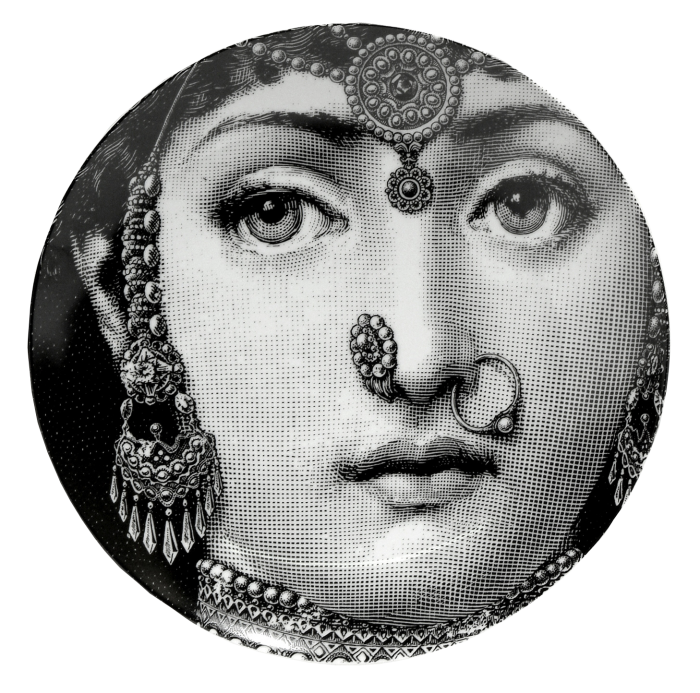 Декоративная тарелка Fornasetti 228 Черный Декоративная тарелка Fornasetti 228 Черный в Краснодаре | Loft Concept