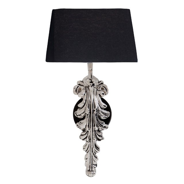 Бра Eichholtz Wall Lamp Beau Site Nickel+Black Никель Черный в Краснодаре | Loft Concept 