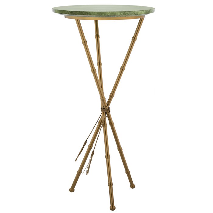 Green Stingray Skin Side Tables Зеленый Золотой в Краснодаре | Loft Concept 