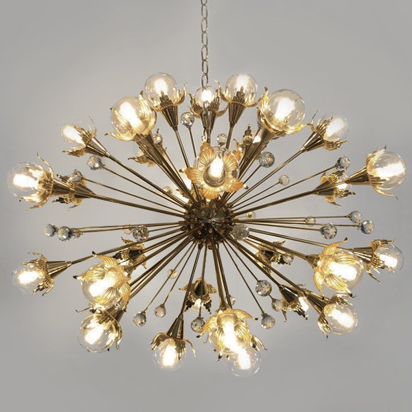 Люстра Jonathan Adler GIANT SPUTNIK CHANDELIER Латунь в Краснодаре | Loft Concept 