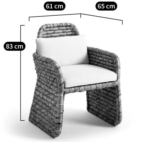 Плетеное кресло Madge Wicker Armchair в Краснодаре