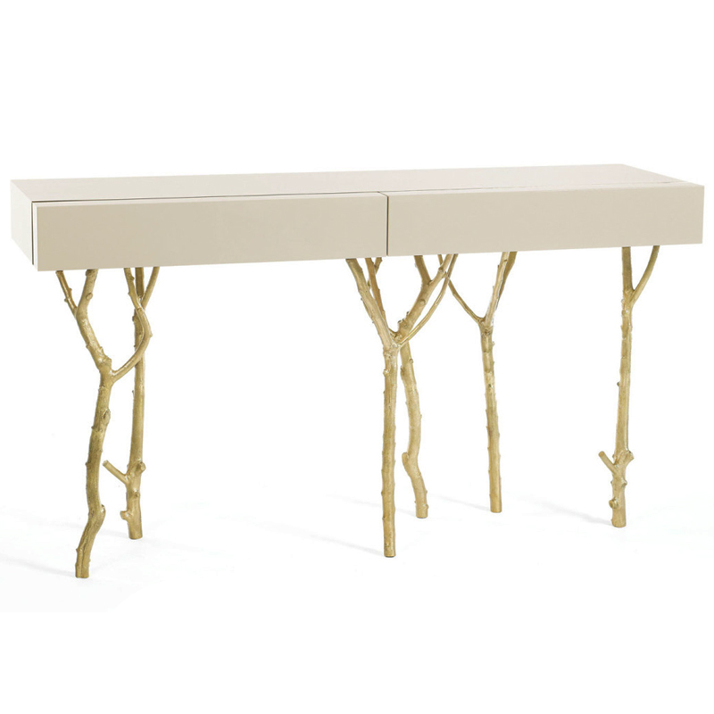 Консоль Fig Tree CONSOLE Ginger and Jagger Золотой Белый в Краснодаре | Loft Concept 