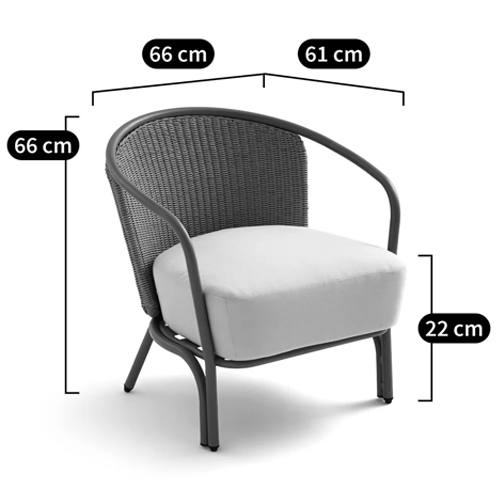 Садовое кресло с каркасом из стали Kenneth Chair в Краснодаре