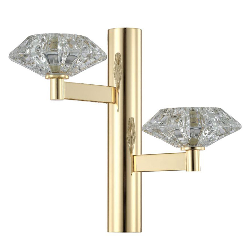 Бра Yerker Sconce gold Глянцевое золото Прозрачный в Краснодаре | Loft Concept 