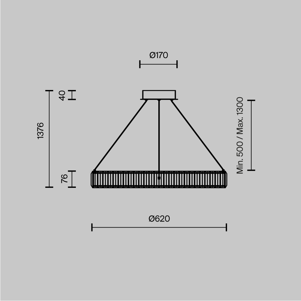 Люстра подвесная Krone 3000К 36Вт в Краснодаре