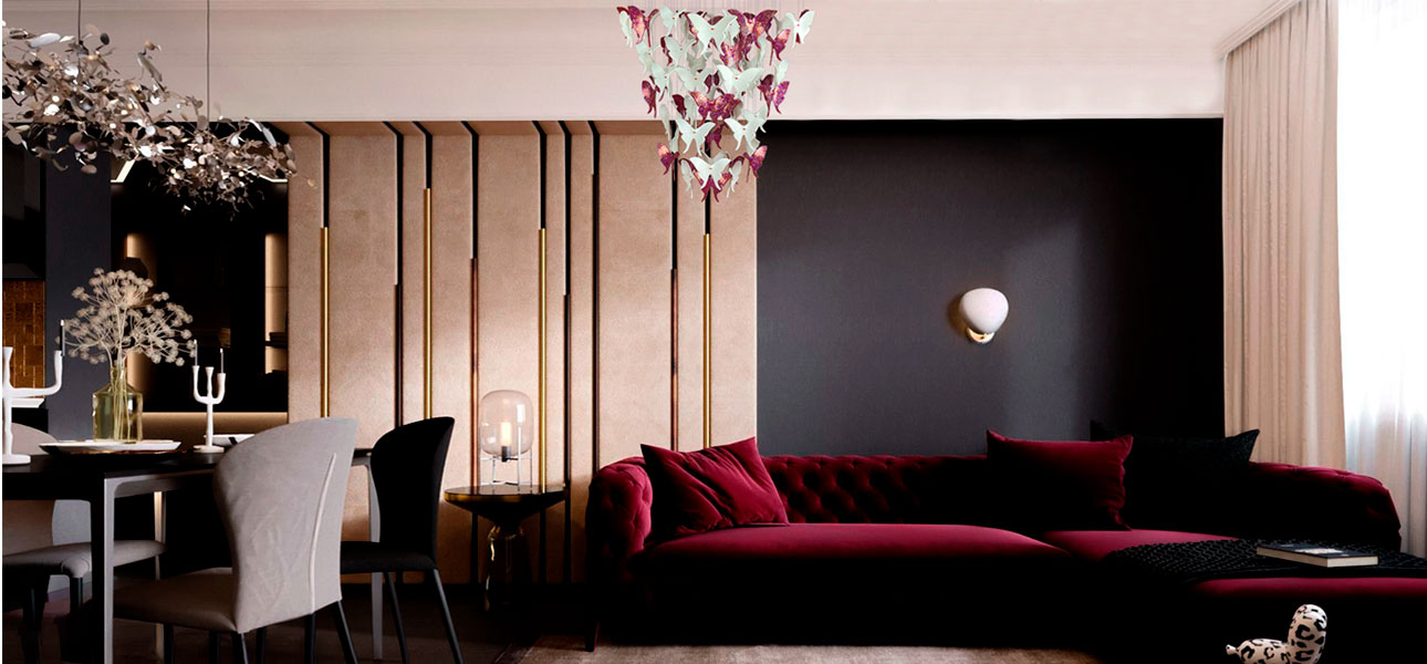 Люстра Розовые Бабочки Жемчужно-серая база Night Butterflies Chandelier Pink - фото №1