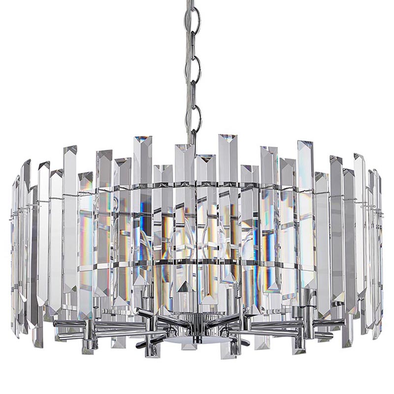 Люстра Langley Chandelier chrome 60 Хром Прозрачный в Краснодаре | Loft Concept 