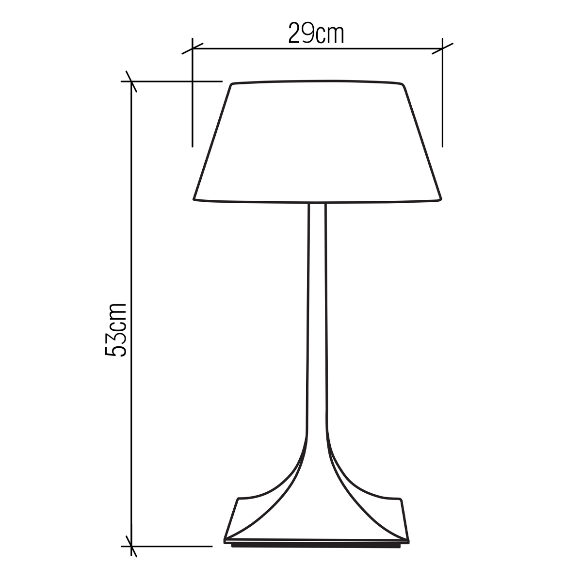 Настольная лампа со скошенным конусовидным абажуром и фигурной ножкой в цвете тик Accord Lighting в Краснодаре