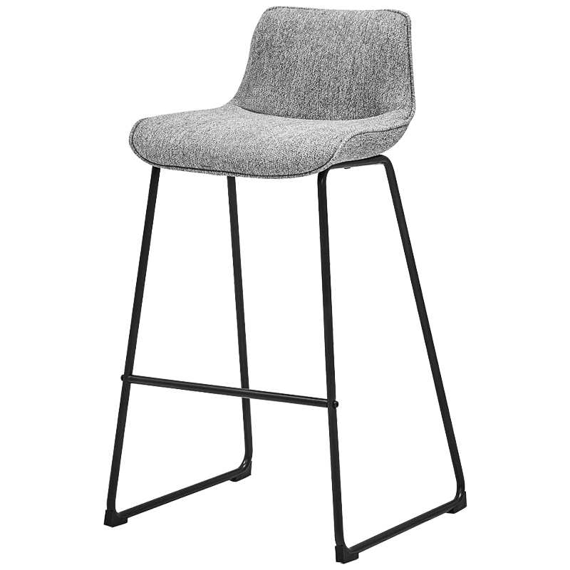 Барный стул Alonzo Bar Stool Gray Черный Светло-серый в Краснодаре | Loft Concept 