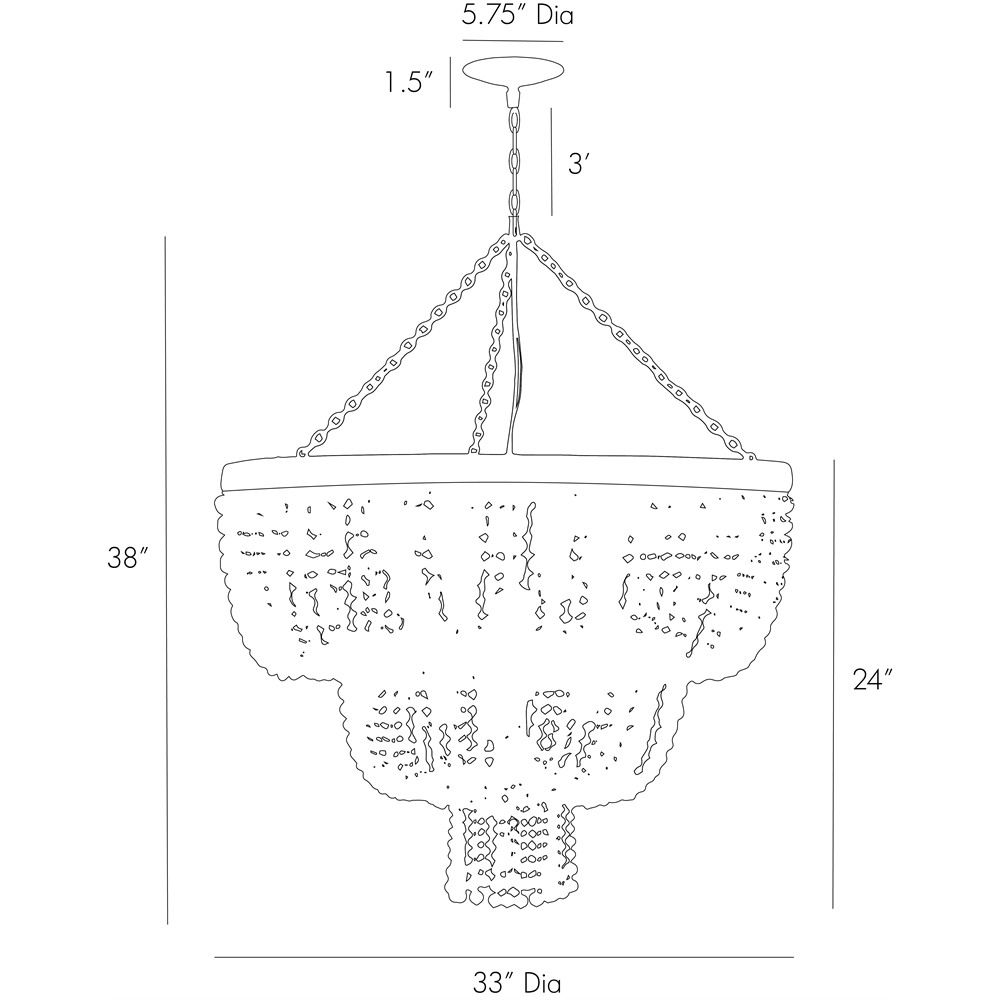 Люстра Arteriors CHAPPELLET CHANDELIER в Краснодаре