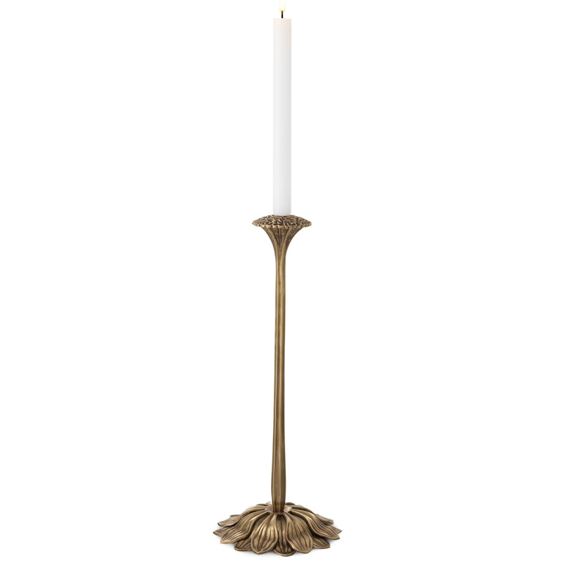 Подсвечник Eichholtz Candle Holder Lorraine Винтажная латунь в Краснодаре | Loft Concept 