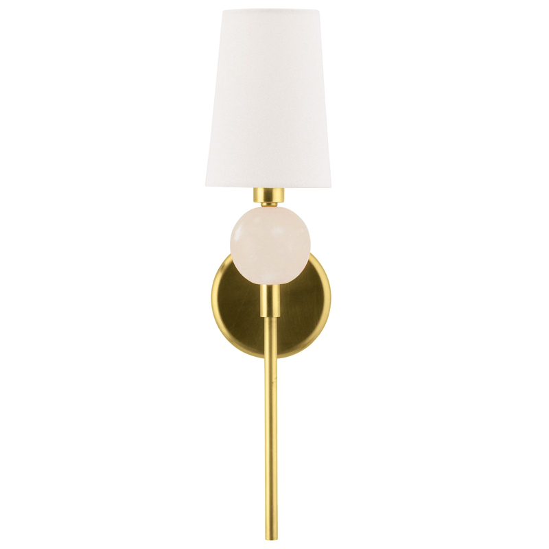 Бра Arteriors MENDEE SCONCE GOLD Золотой Белый в Краснодаре | Loft Concept 