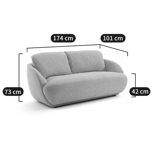 Двухместный диван Halle Green Sofa в Краснодаре