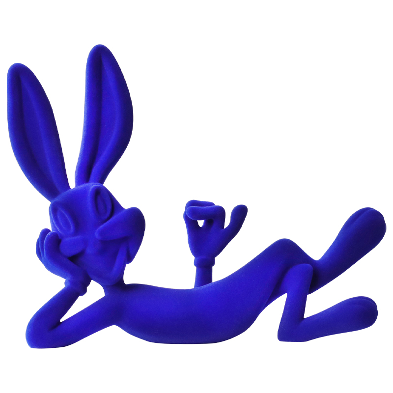 Декоративная статуэтка синий флок Bugs Bunny Blue Statuette Синий в Краснодаре | Loft Concept 