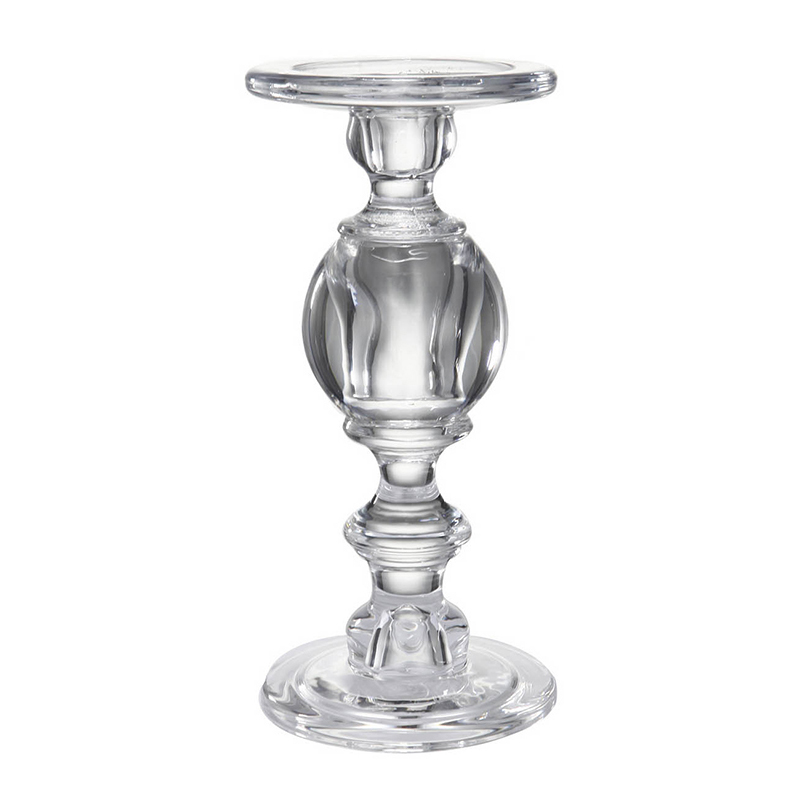 Подсвечник Glass Candlestick II Прозрачное Стекло в Краснодаре | Loft Concept 