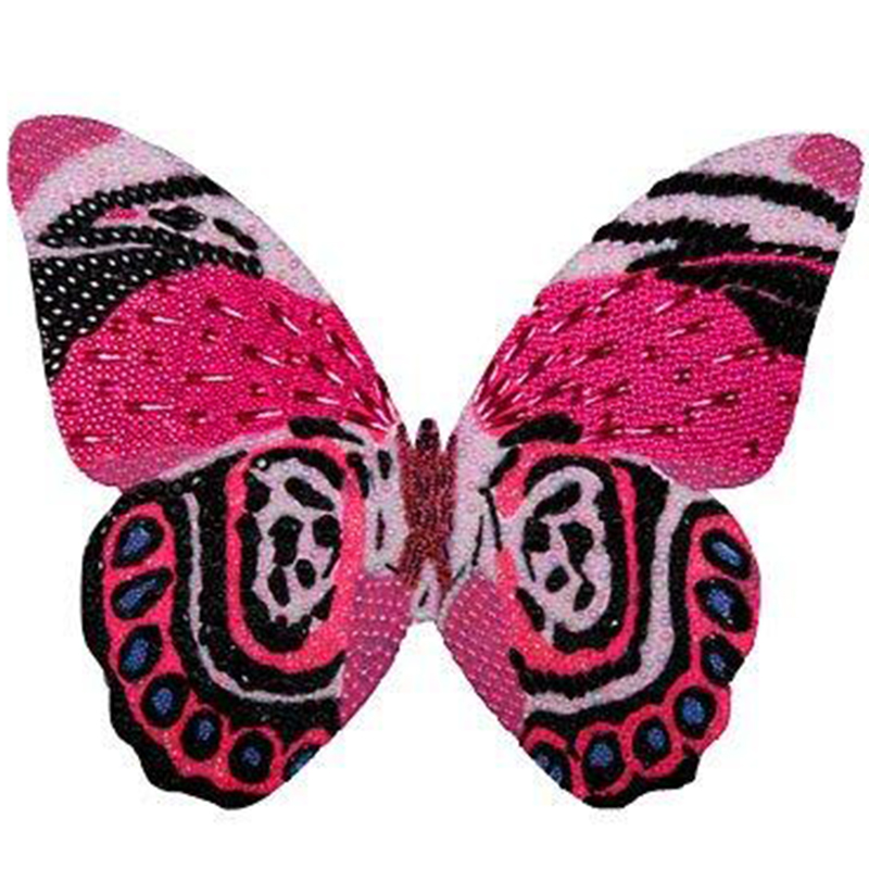 Картина "Pink and Black Mini Butterfly Cut Out" Мульти в Краснодаре | Loft Concept 