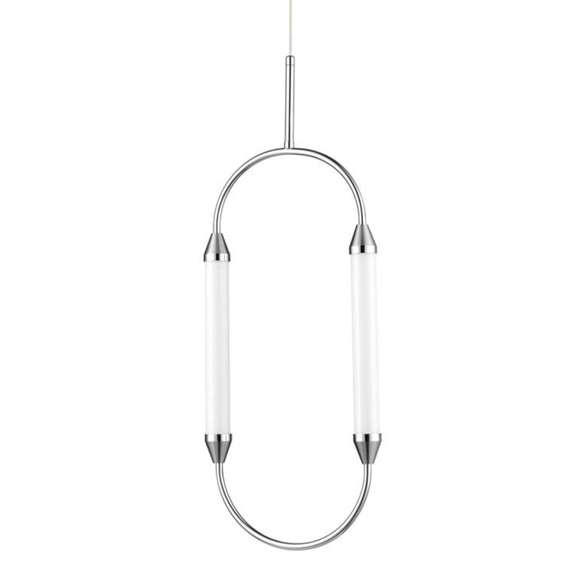 Подвесной светильник Giopato & Coombes CIRQUE Pendant Ellipse Vertical Chrome M Хром в Краснодаре | Loft Concept 