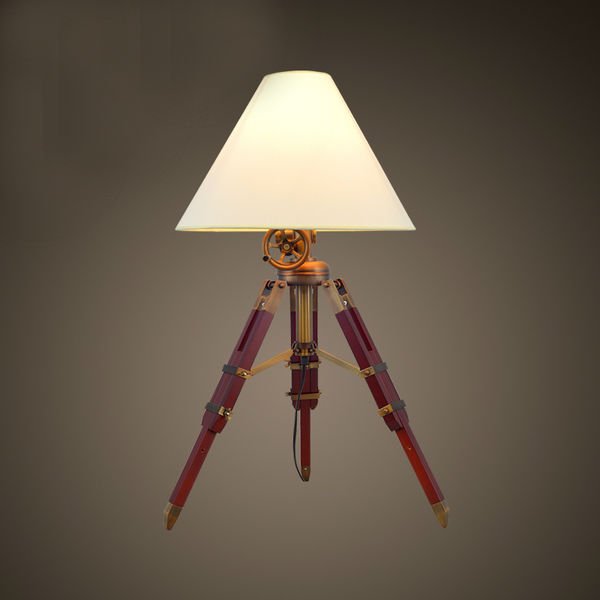 Настольная лампа Table Standing Lamp Red Бургундский красный в Краснодаре | Loft Concept 