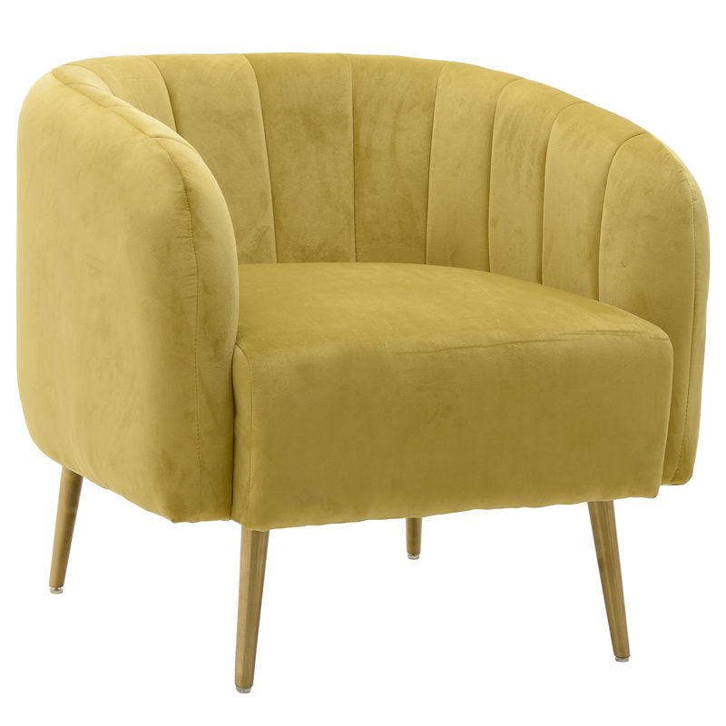 Кресло Donsia Armchair yellow Желтый Золотой в Краснодаре | Loft Concept 