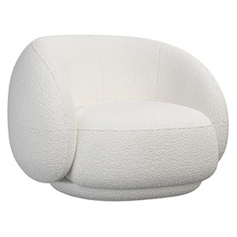 Кресло Irwin White Boucle Collection Armchair Белый в Краснодаре | Loft Concept 