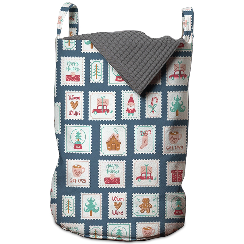 Корзина New Year Postage Stamps Basket Мульти Корзина New Year Postage Stamps Basket Мульти в Краснодаре | Loft Concept
